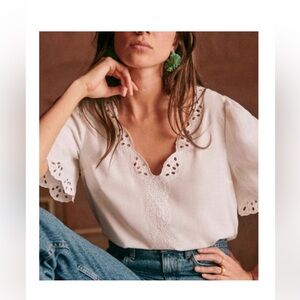 Sézane Francia 💯 Silk Blouse